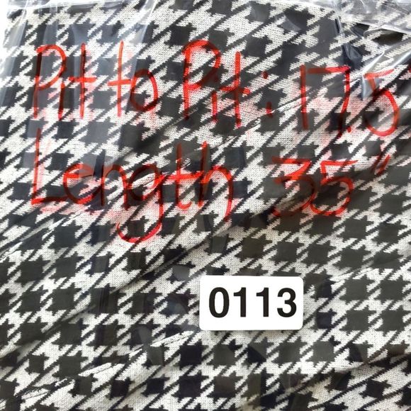 Sleeveless Houndstooth Bodycon Dress with by Jessica Simpson Size 10 #113 - Picture 10 of 10